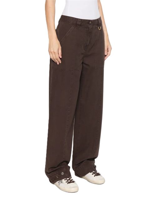 Golden Goosebutton-cuff wide-leg trousers Golden Goose | GWP02724.P002600.55265MOLE
